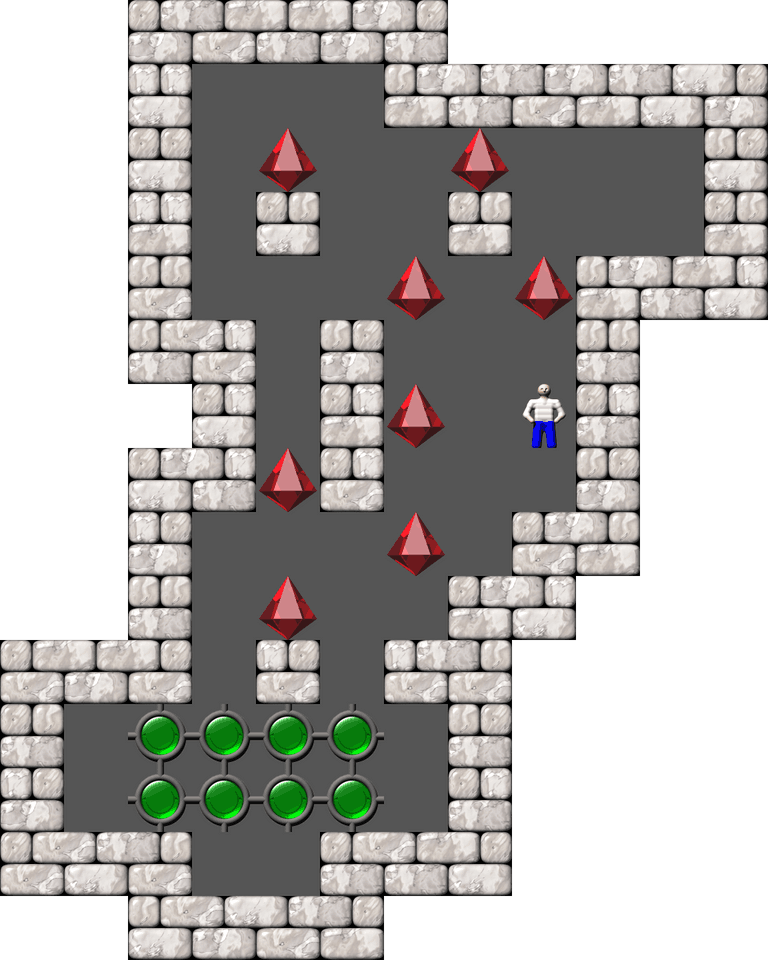 Sokoban Cargo Bay Deluxe level 9